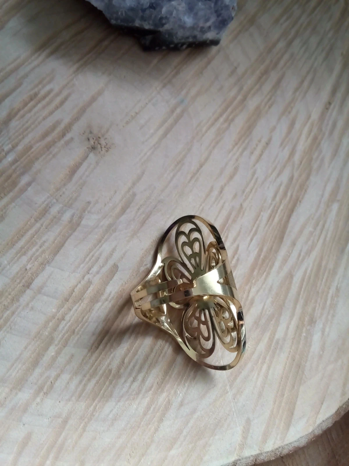 Bague pierre de lune et acier 🤍. – photo 4